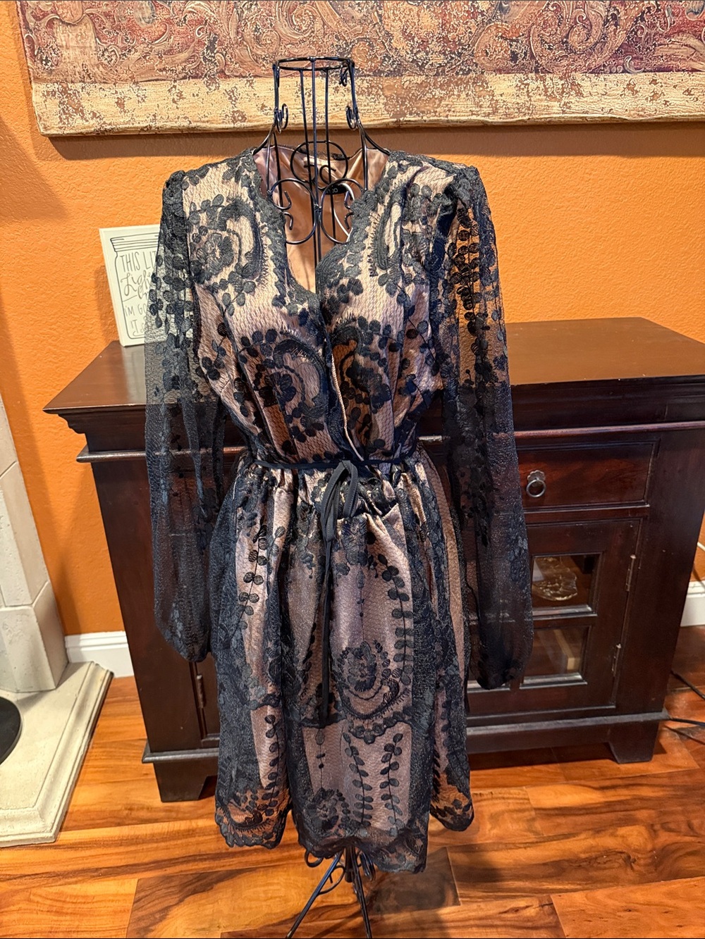 Size 20 Plus Boohoo Plunge Skater Dress Overlay NWT
